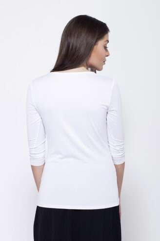 חולצת סריג בייסיק שרוול 3/4