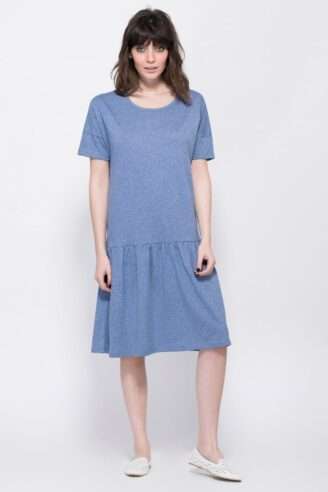 שמלת מלאנג' כתף שמוטה