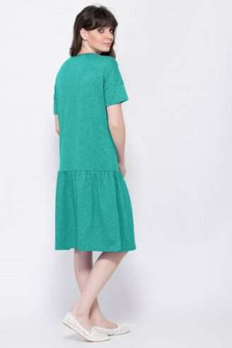 שמלת מלאנג' כתף שמוטה