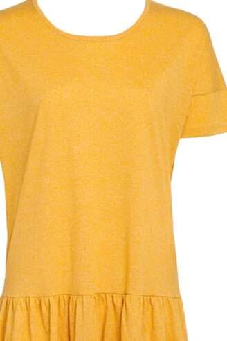 שמלת מלאנג' כתף שמוטה