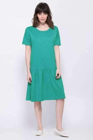 שמלת מלאנג' כתף שמוטה