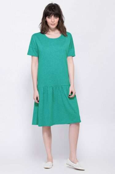 שמלת מלאנג' כתף שמוטה