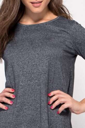 שמלת סריג נשים פרומו בד מלנז`