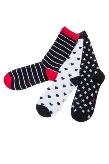 שלישיית גרביי נשים הדפסים