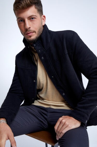 מעיל במראה צמר