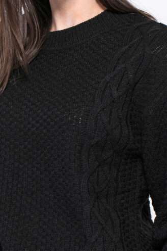 סריג עבה בדוגמת צמות