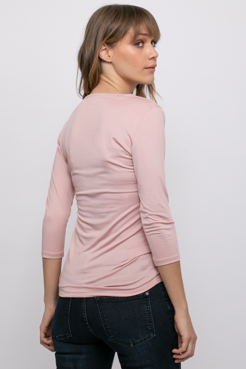 חולצת סריג בייסיק שרוול 3/4