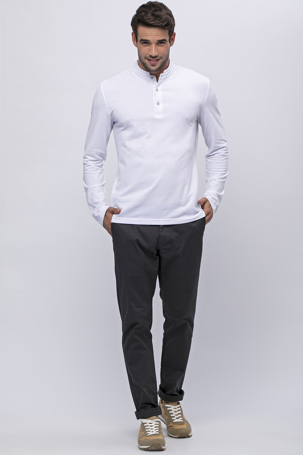 פולו פיקה צווארון סיני