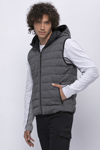 וסט במראה פוך עם קפוצ'ון