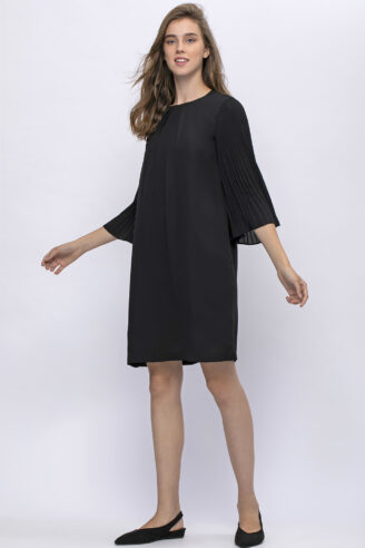 שמלת שרוול פליסה שמלת שרוול פליסה