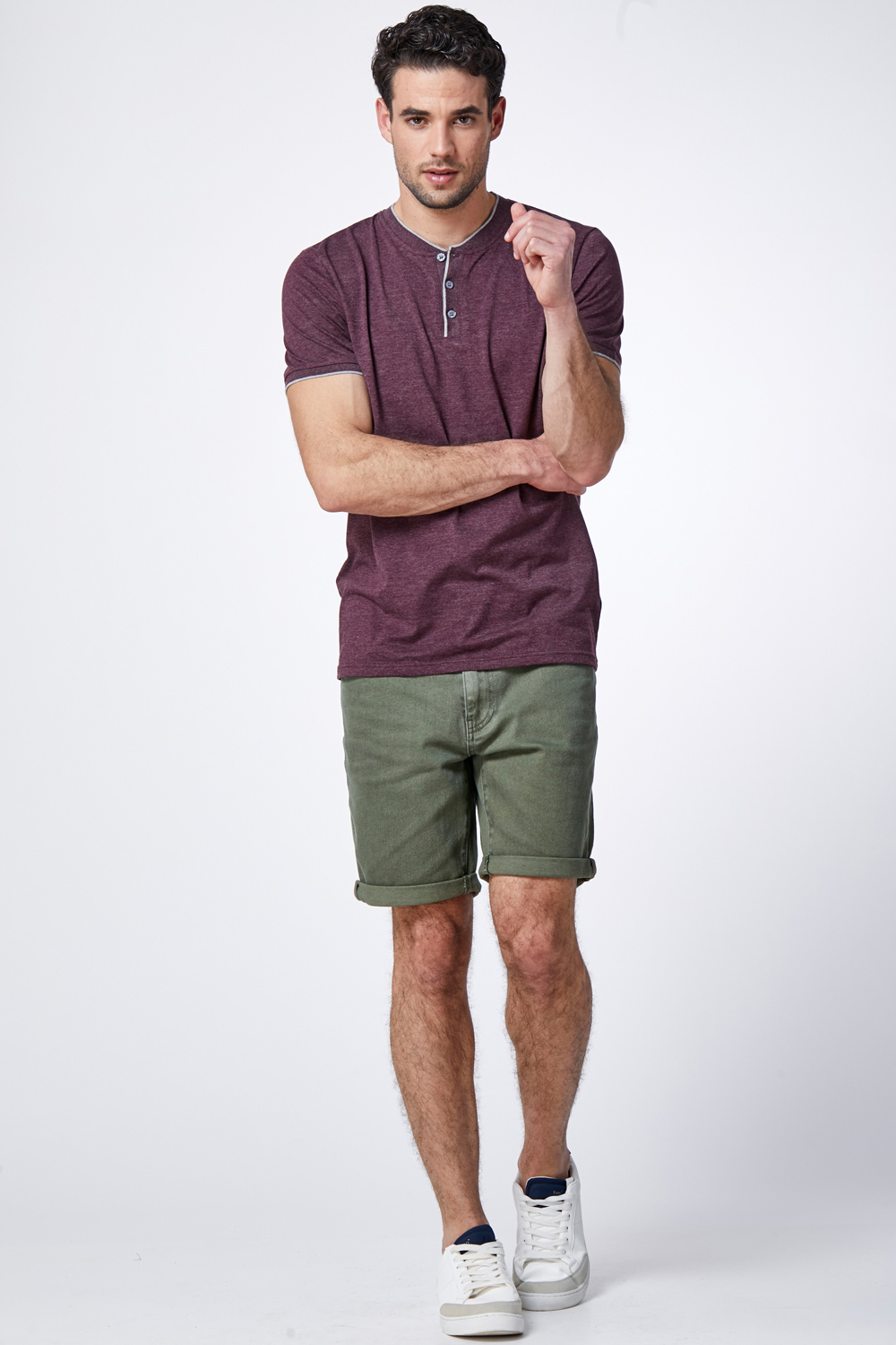 חולצת טי סבא כפתורים