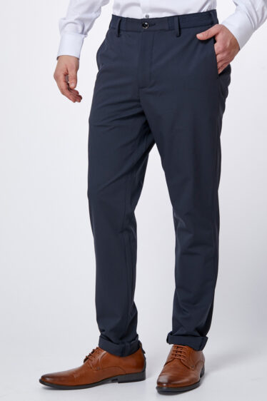 מכנס אלגנט חגיגי עם שילוב גומי בחגורה