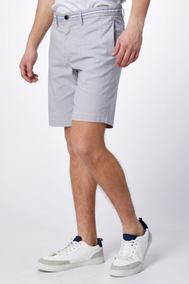 מכנס ברמודה משבצות בהיר