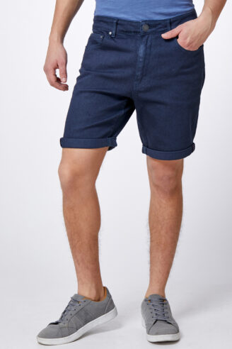 מכנס ברמודה ג'ינס צבוע