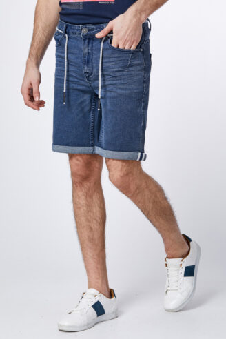מכנס ברמודה ג'ינס כחול