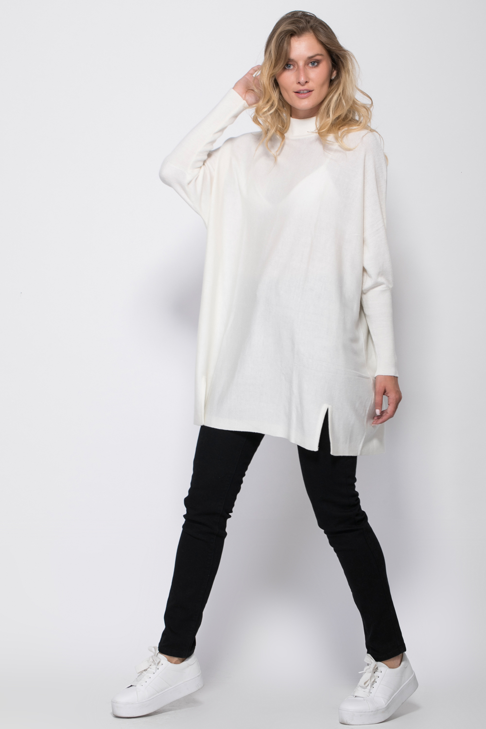 טוניקת סריג אוברסייז