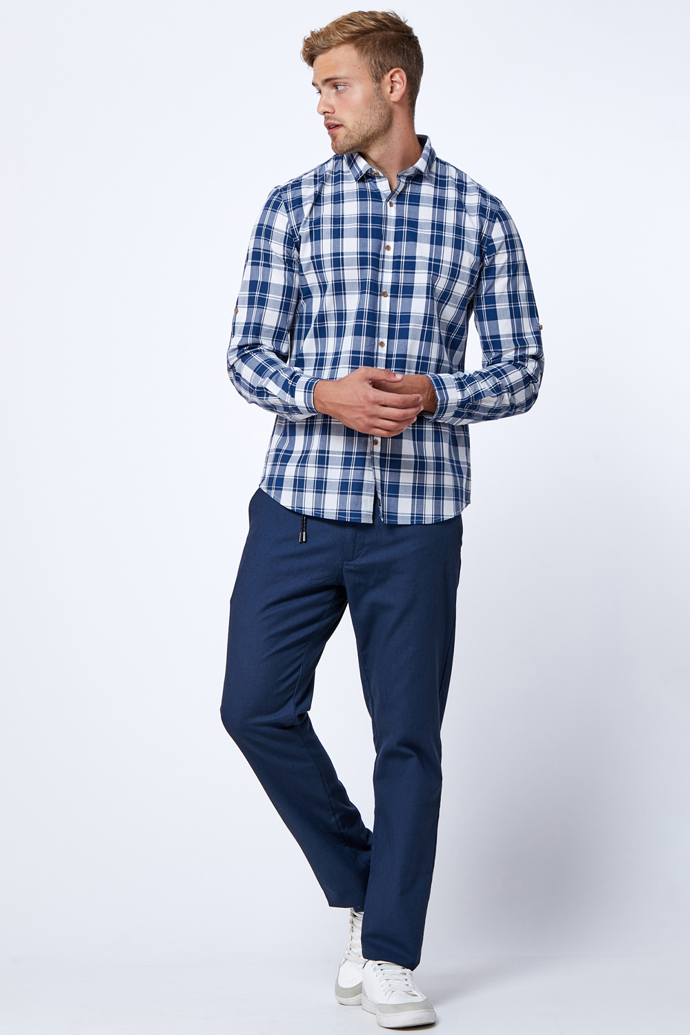 מכנס אלגנט אוקספורד גזרה ישרה