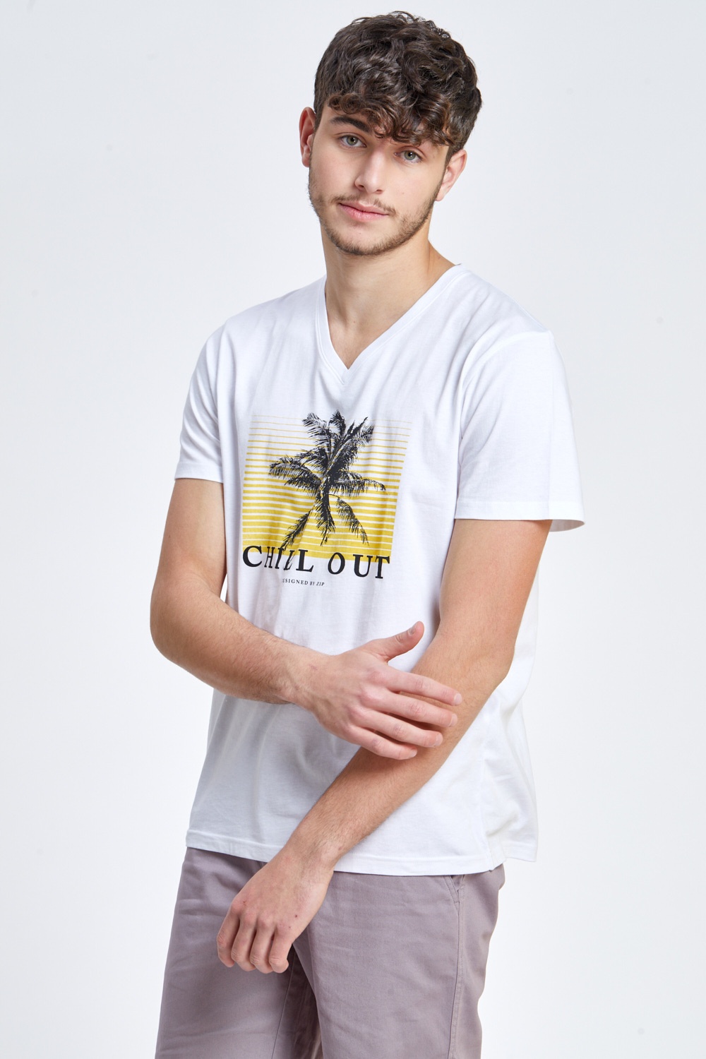 חולצת טי הדפס גרפי