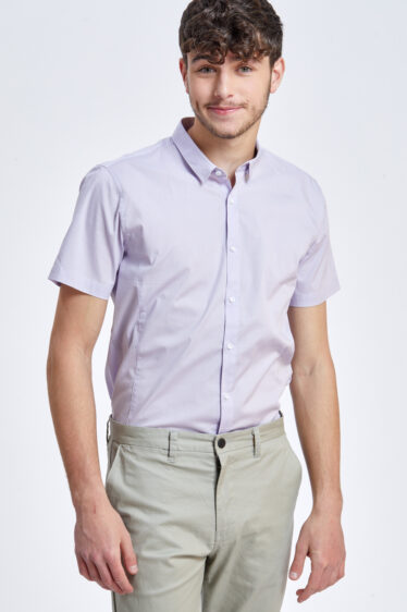 חולצה מכופתרת לייקרה גזרה צרה