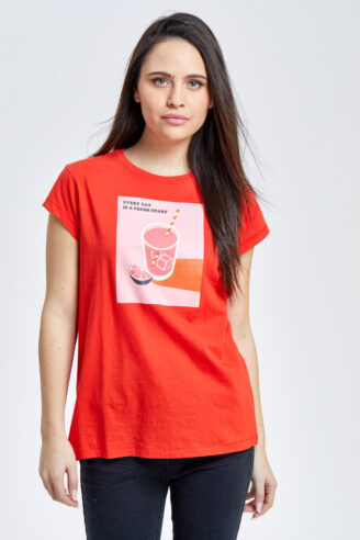 חולצת טי הדפס לימונדה