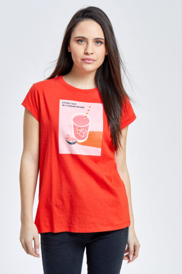 חולצת טי הדפס לימונדה