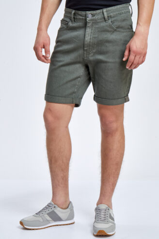 מכנס ברמודה ג'ינס צבוע