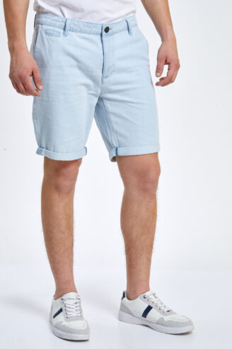 ברמודה ג'ינס דק תכלת בעיצוב צ'ינו
