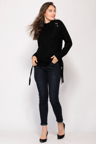 סוודר עבה סרטי צמה