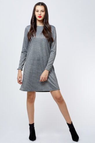 שמלת A מודפסת