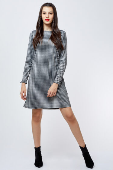 שמלת A מודפסת