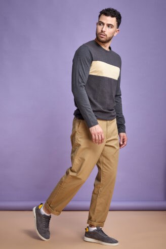 טי מבד אוטומן עם פס חזה