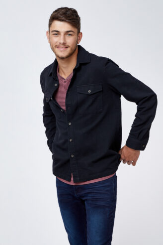 ג'קט חולצה טוויל קז'ואל