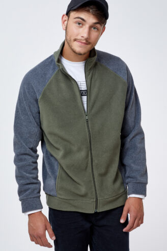 ג'קט פליז קל שילוב צבעים