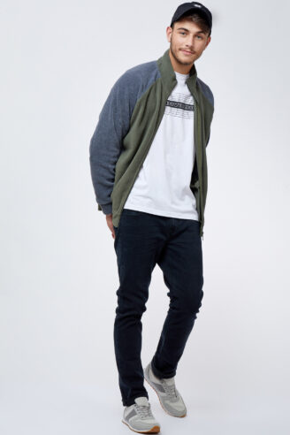 ג'קט פליז קל שילוב צבעים