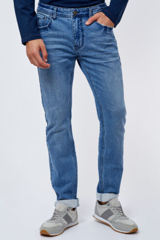 ג'ינס ג'רסי TWILL כחול בהיר ג'ינס ג'רסי TWILL כחול בהיר