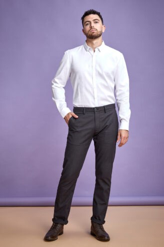 מכנס אלגנט אוקספורד גזרה ישרה