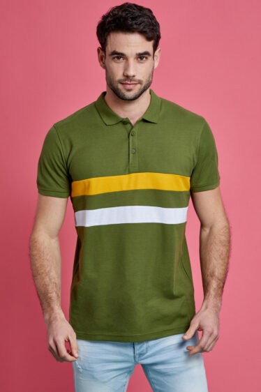 חולצת פולו פיקה 2 פסים