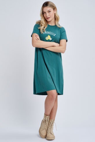 שמלת A  הדפס לימונים