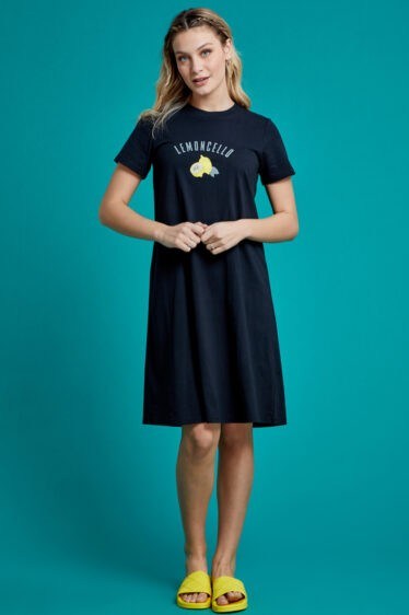 שמלת A  הדפס לימונים