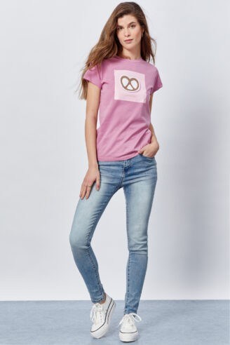 טי שירט הדפס בייגלה