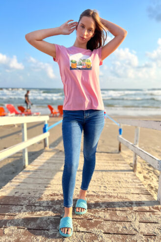 טי שירט הדפס קקטוסים