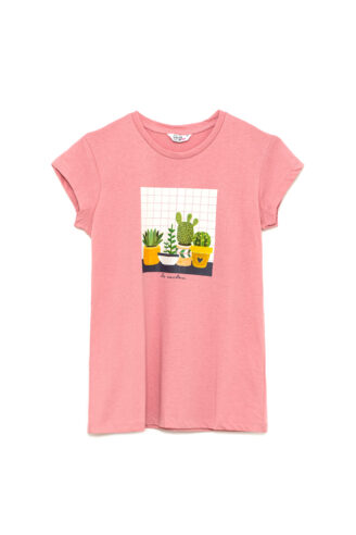 טי שירט הדפס קקטוסים