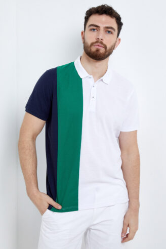 חולצת פולו פיקה פסי אורך