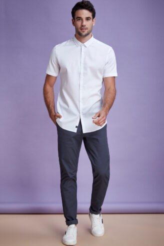 חולצה מכופתרת DOBBY STRIPES