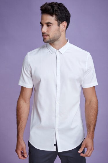 חולצה מכופתרת DOBBY STRIPES