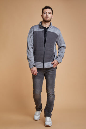 מעיל קל softshell בשילוב ניילון קווילט