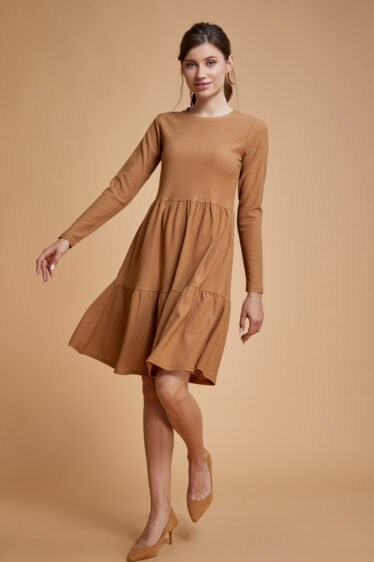 שמלת קומות סריג כיפית