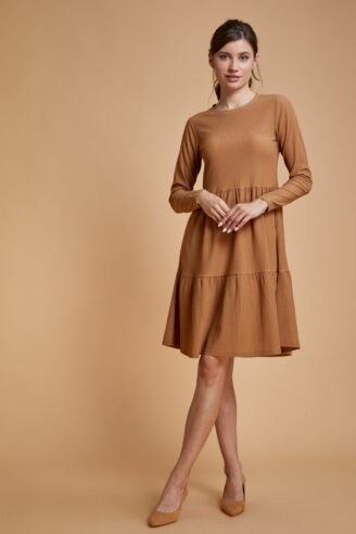 שמלת קומות סריג כיפית