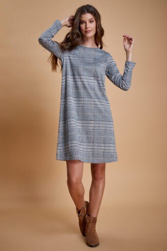 שמלת A משבצות