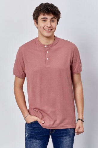 חולצת פולו פיקה צווארון סיני